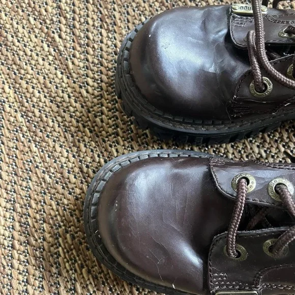 Vintage Bongo chunky brown platform oxford shoes - Picture 5 of 8